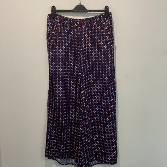 Anthropologie by Cartonnier Blue Wide Leg Pants Size 10 - Picture 10 of 14